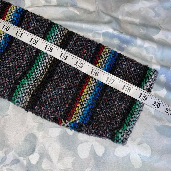 CONFECCIONES ARTILANA Mexican Baja Hoodie Women’s SMALL Rainbow Gray Pocket - Picture 7 of 7